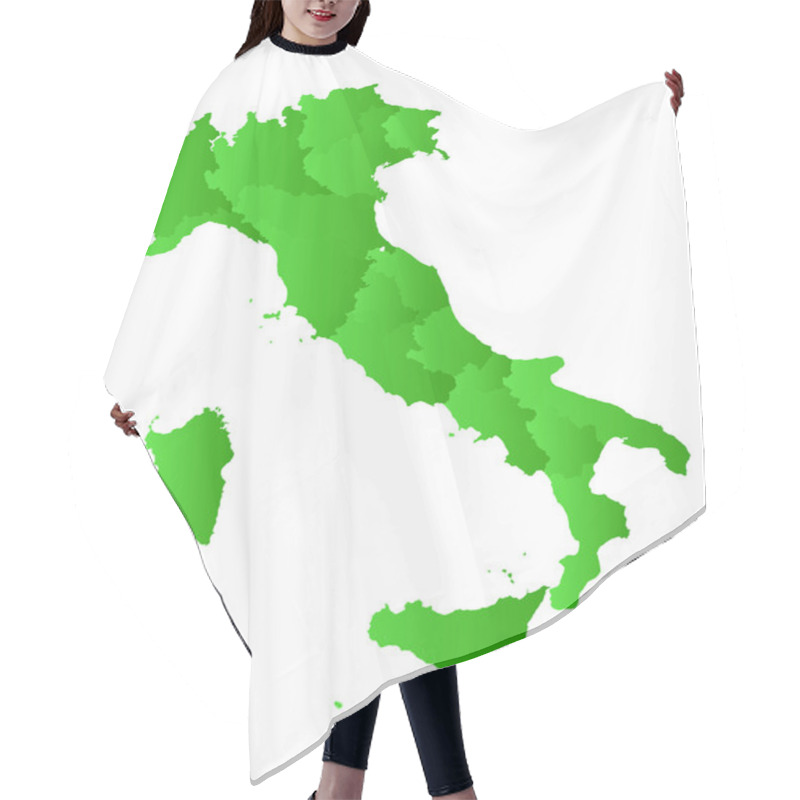 Personality  Map Of Italy Hair Cutting Cape