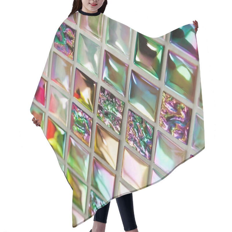 Personality  Glass Mosaic Tiles Hair Cutting Cape