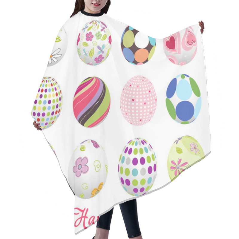 Personality  Easter Eggs, Happy Easter Hair Cutting Cape