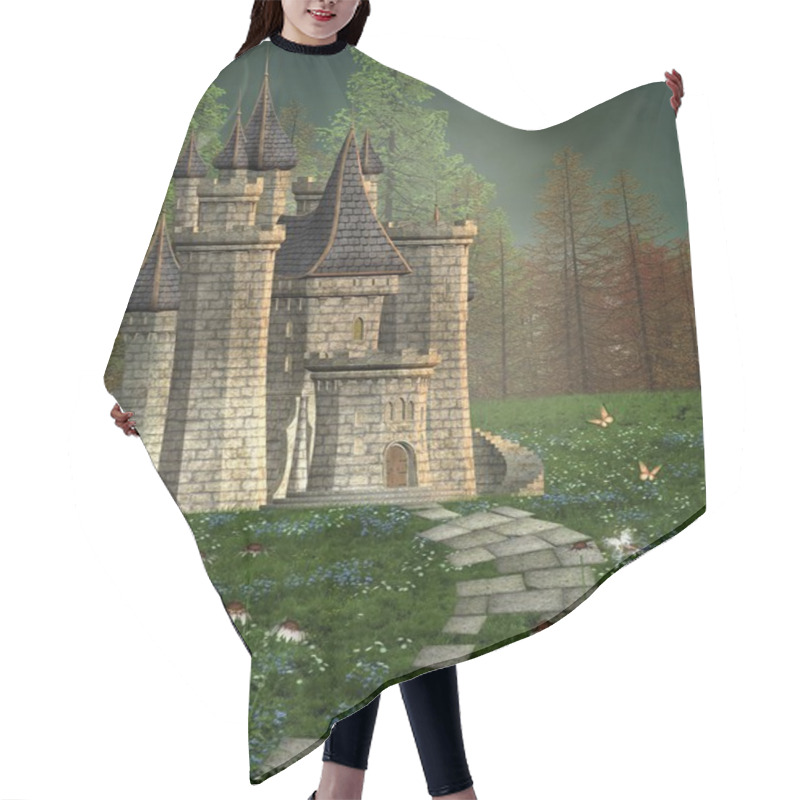 Personality  Fairy Tale Castle Hair Cutting Cape