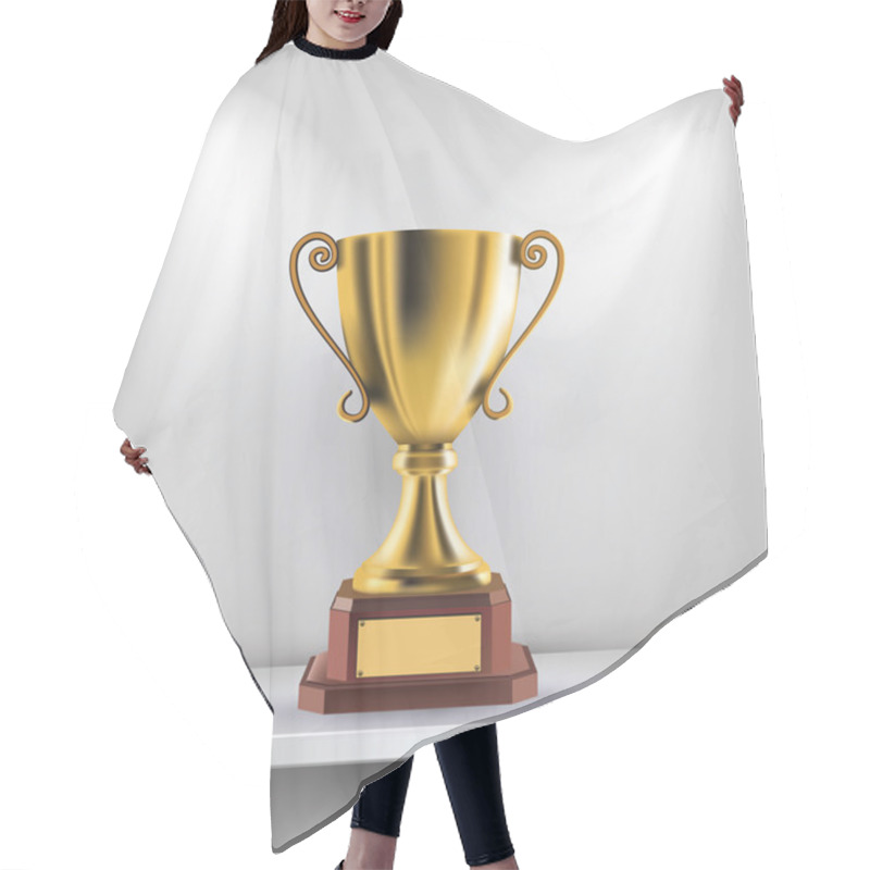 Personality  Gold Trophy Hair Cutting Cape