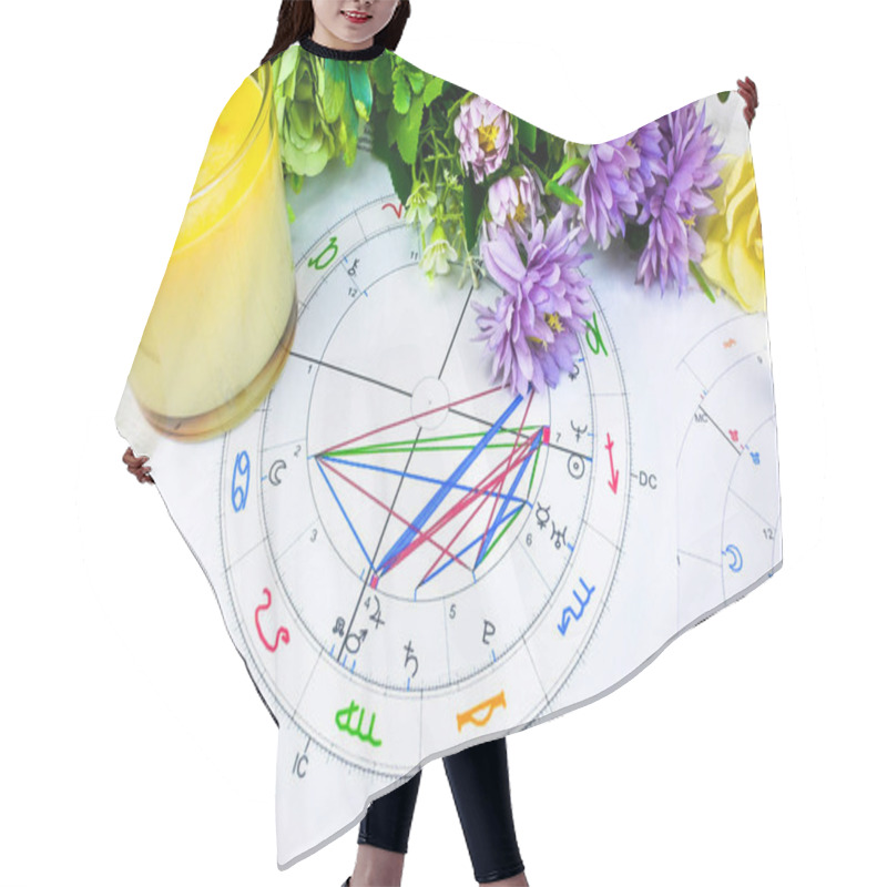 Personality  Printed Astrology Birth Chart, Compass Of Life, Blueprints And Life Mapping. Workplace Of Astrology, Spiritual, The Callings, Hobbies Passion. Hair Cutting Cape