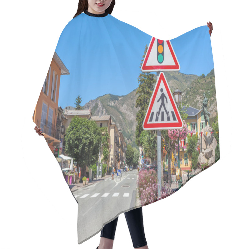 Personality  Street View Of Tende, France. Hair Cutting Cape