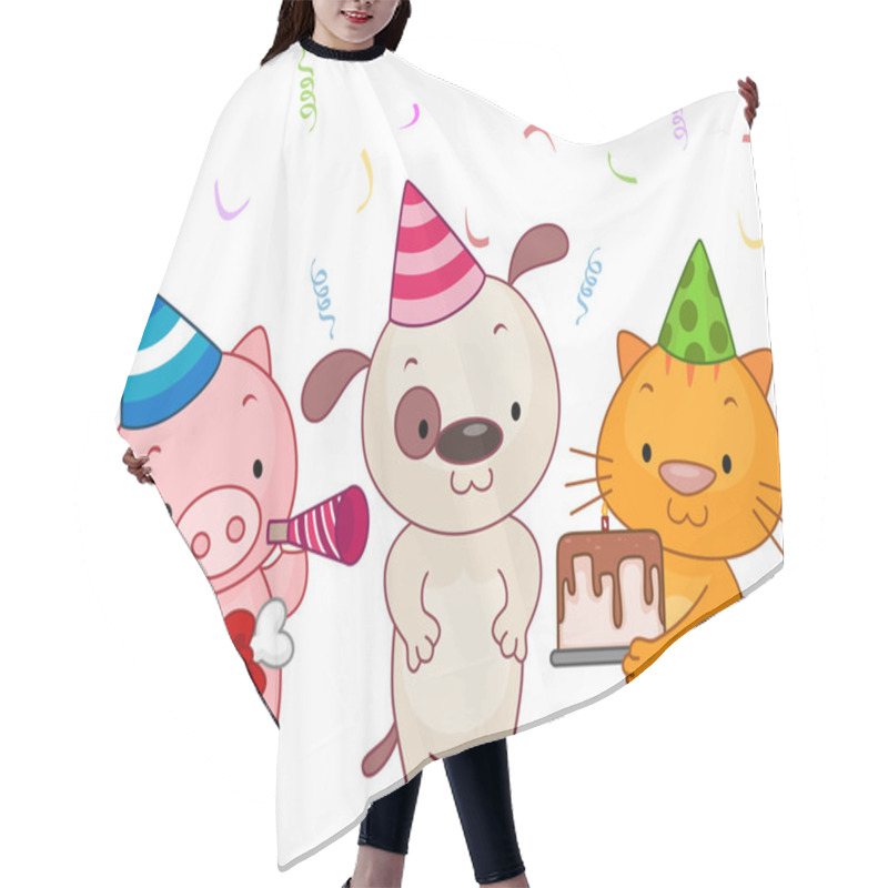 Personality  Birthday Animal Hair Cutting Cape