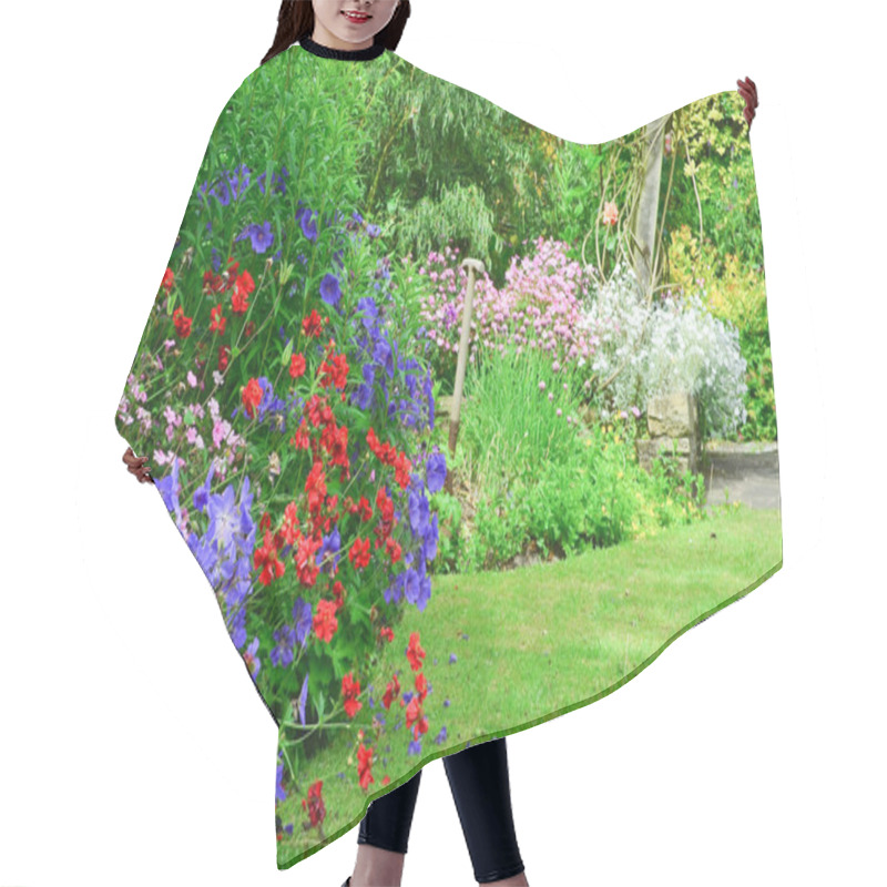 Personality  English Country Garden Hair Cutting Cape