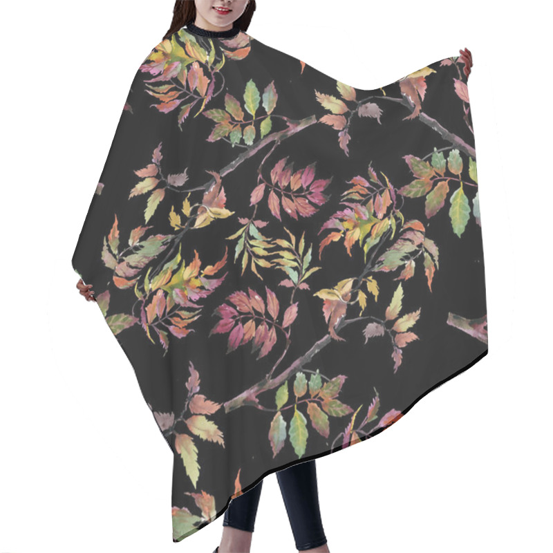 Personality  Background With Autumn Leaves Hair Cutting Cape