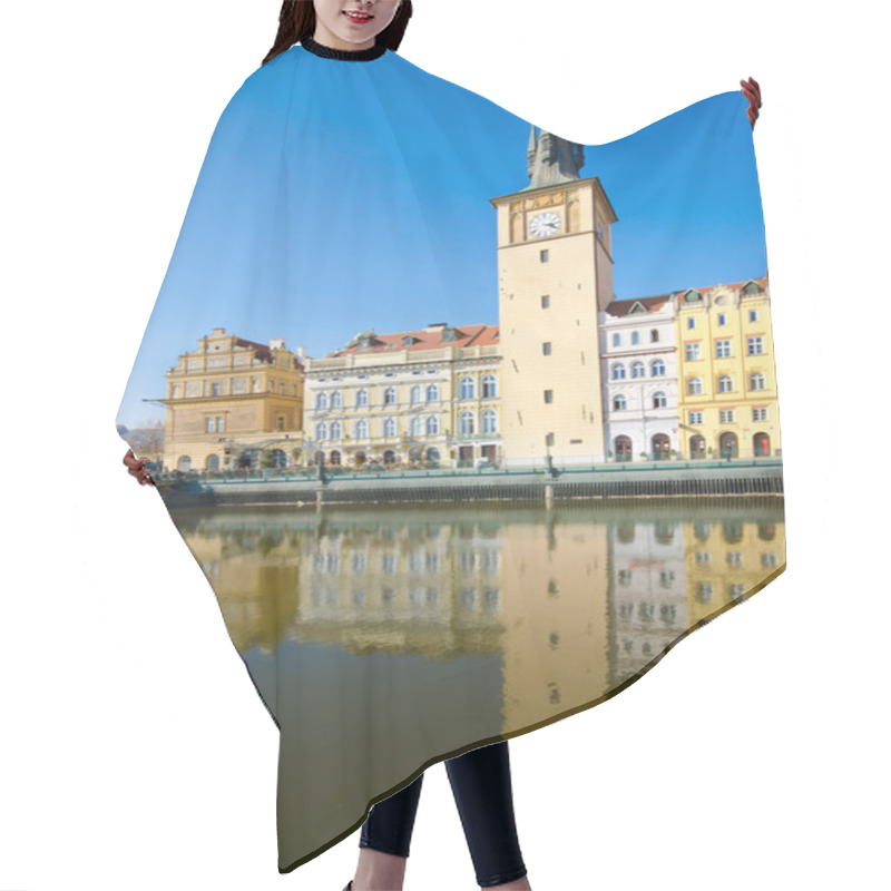 Personality  Smetana Museum, Old Town Water Tower, view from Vltava river, Prague hair cutting cape