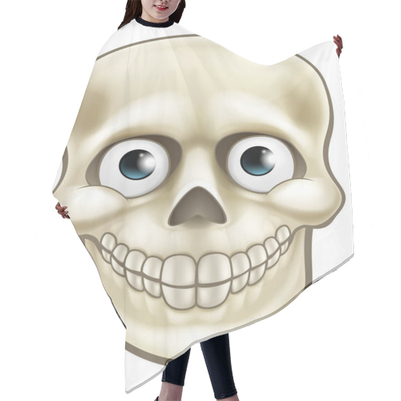 Personality  Cartoon Halloween Skull Skeleton Character Hair Cutting Cape