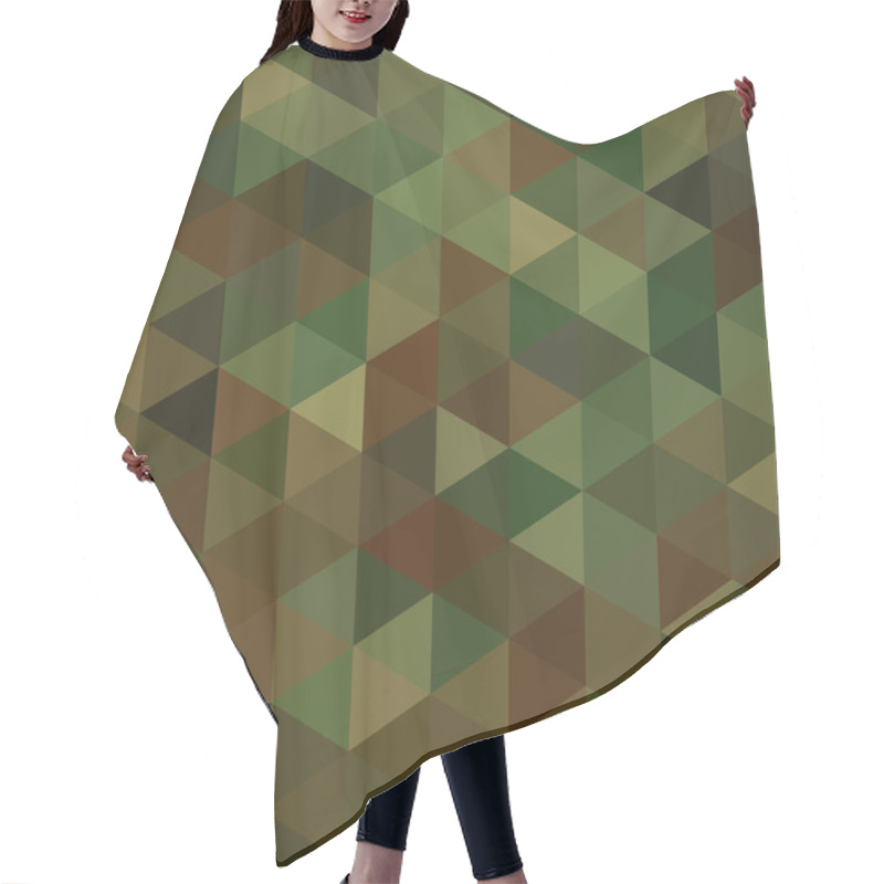 Personality  Abstract Vector Military Camouflage Background Hair Cutting Cape