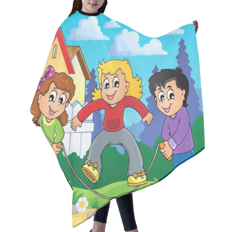 Personality  Kids Play Theme Image 2 Hair Cutting Cape