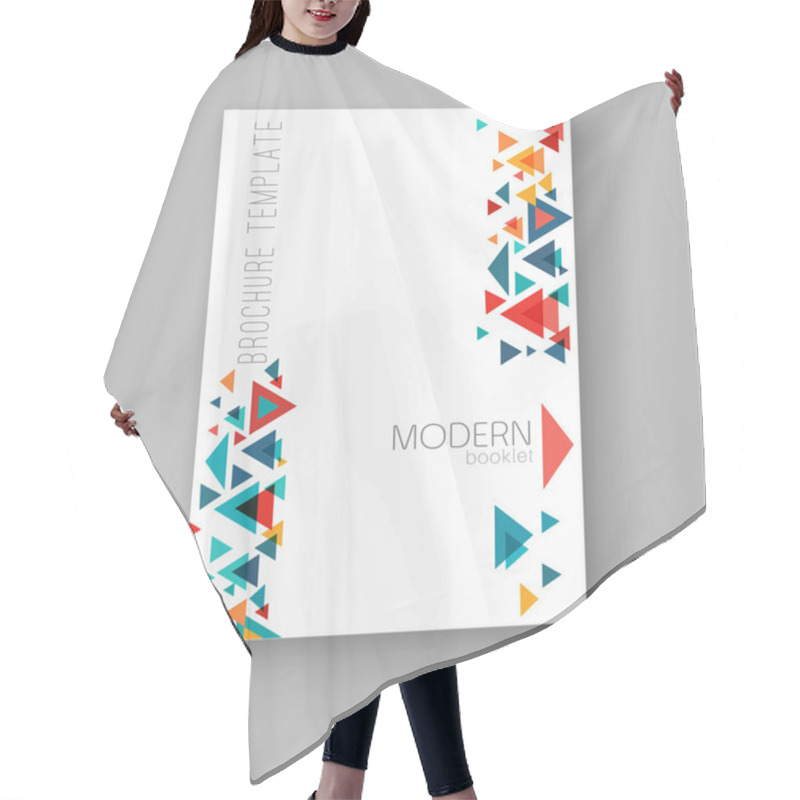 Personality  Modern Booklet With Triangles Hair Cutting Cape