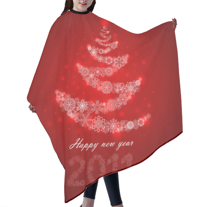 Personality  Christmas Tree Hair Cutting Cape