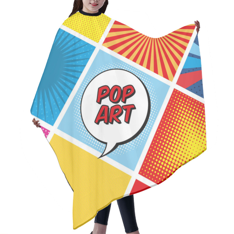 Personality  Pop Art Design Hair Cutting Cape