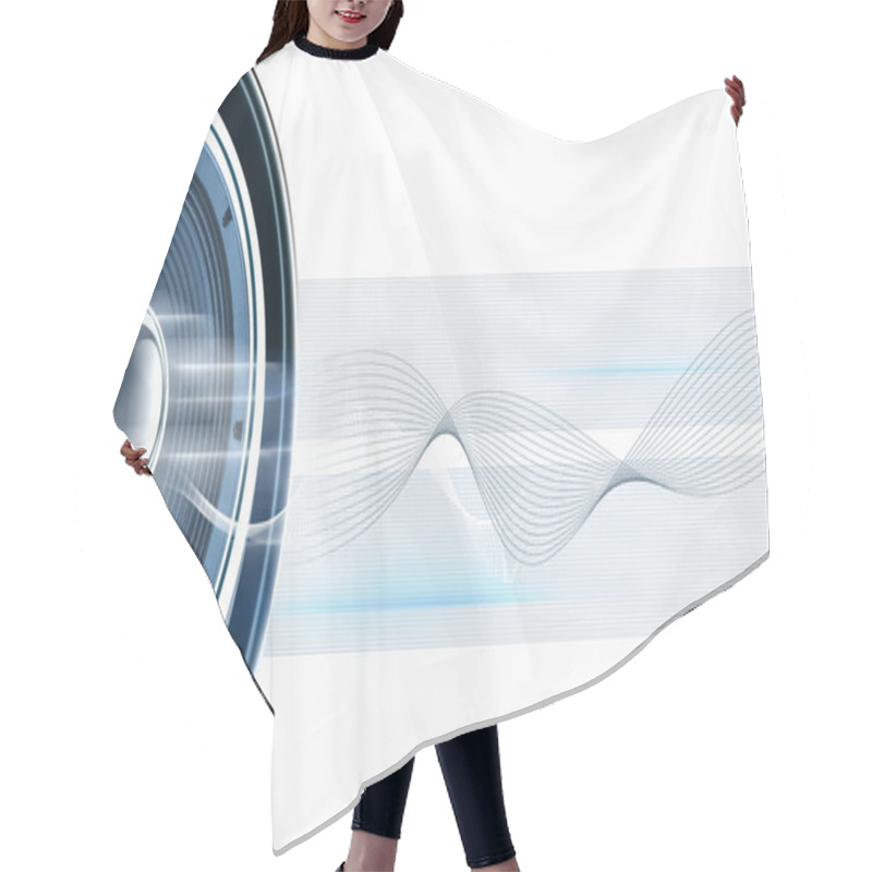 Personality  Image Of Speakerphones And Sound Hair Cutting Cape