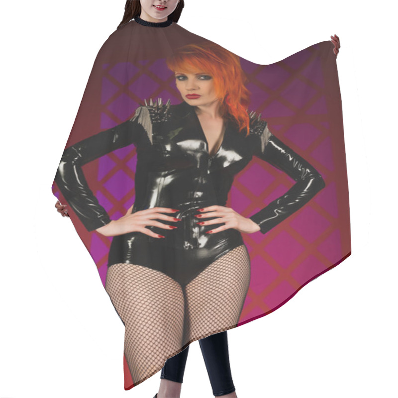 Personality  Latex Hair Cutting Cape