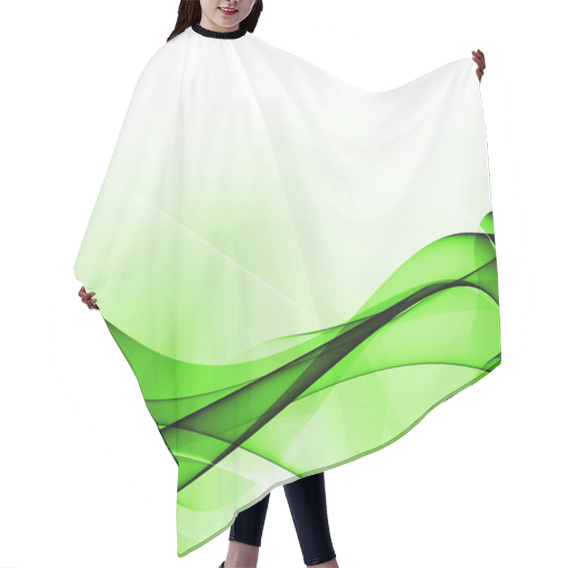 Personality  Abstract Green Background Hair Cutting Cape