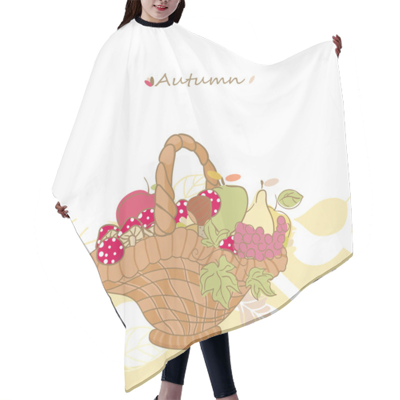 Personality  Autumn Basket Hair Cutting Cape