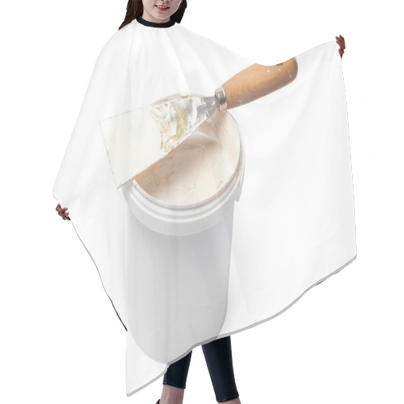 Personality  Plaster And Spatula - Stock Photo Hair Cutting Cape