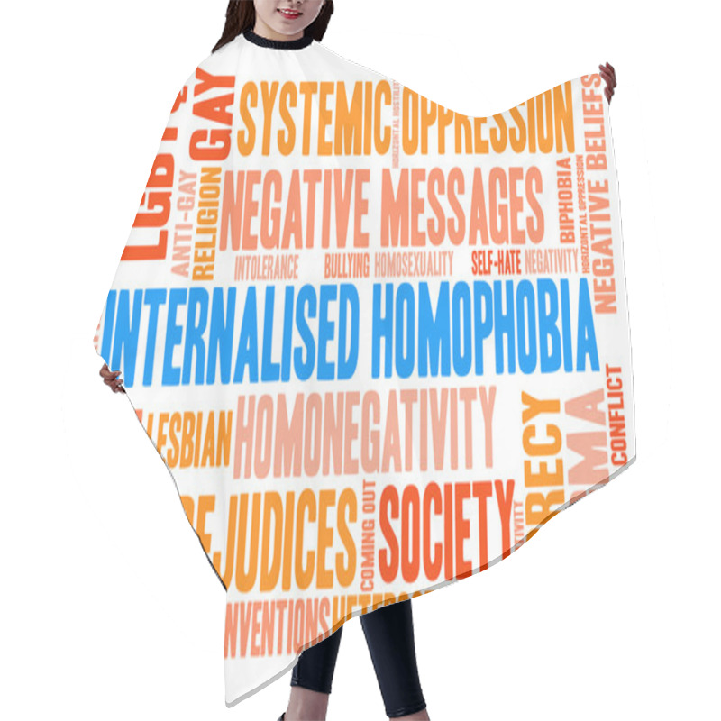 Personality  Internalised Homophobia Word Cloud Hair Cutting Cape