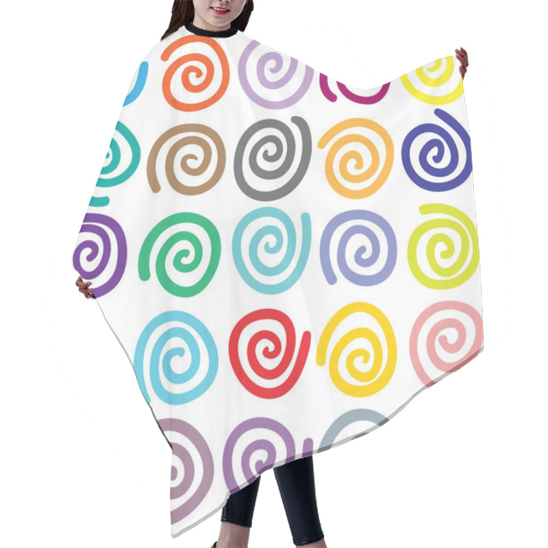 Personality  Custom Hand Drawn Twirls Hair Cutting Cape