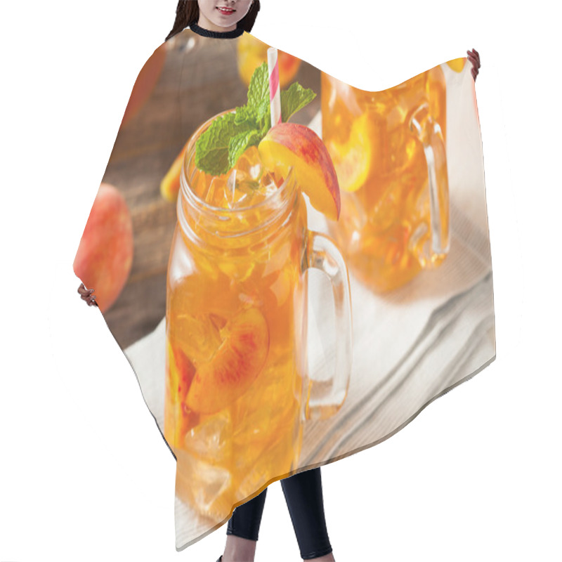 Personality  Fresh Homemade Peach Sweet Tea Hair Cutting Cape