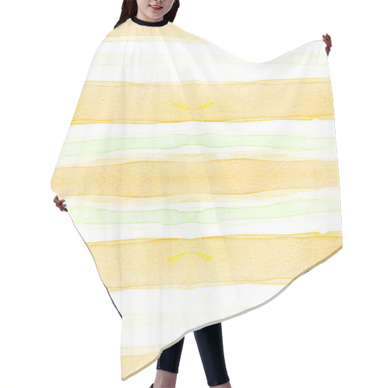 Personality  Bright Stripes Ornament. Fashion Brushstroke  Hair Cutting Cape