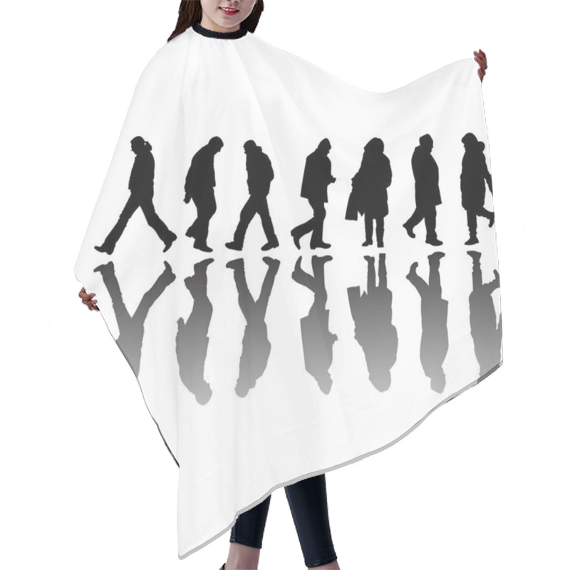 Personality  Black Silhouettes 2 Hair Cutting Cape