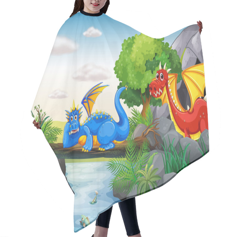 Personality   Flying Dragons Hair Cutting Cape