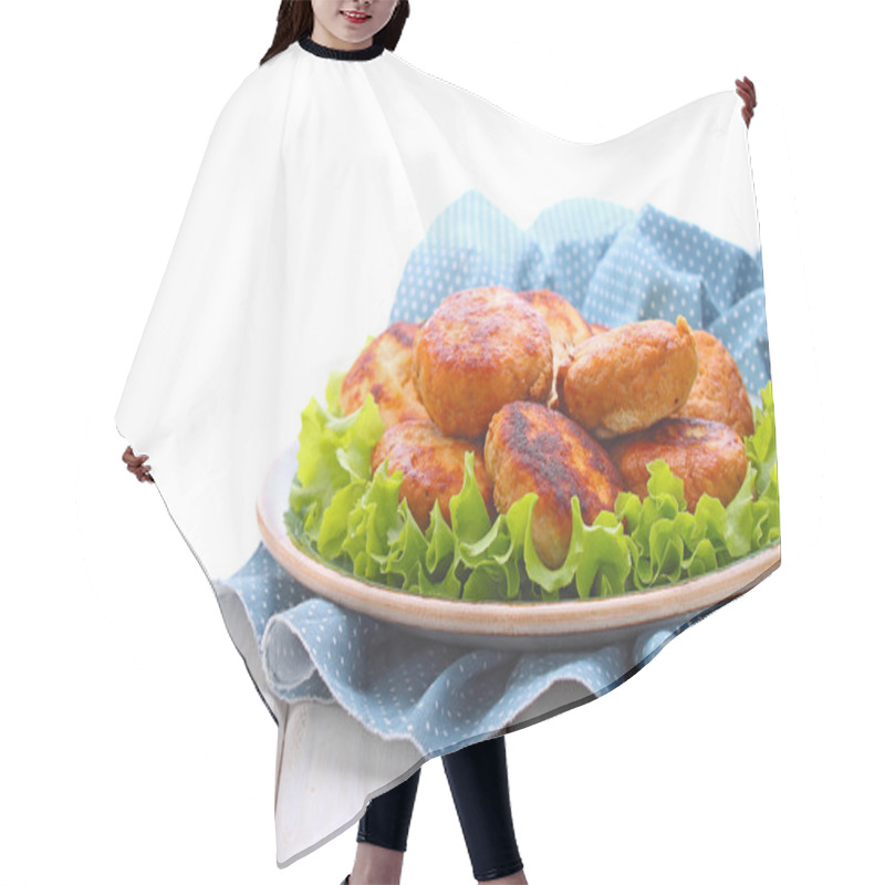 Personality  Turkey Cutlets With Lemon Hair Cutting Cape