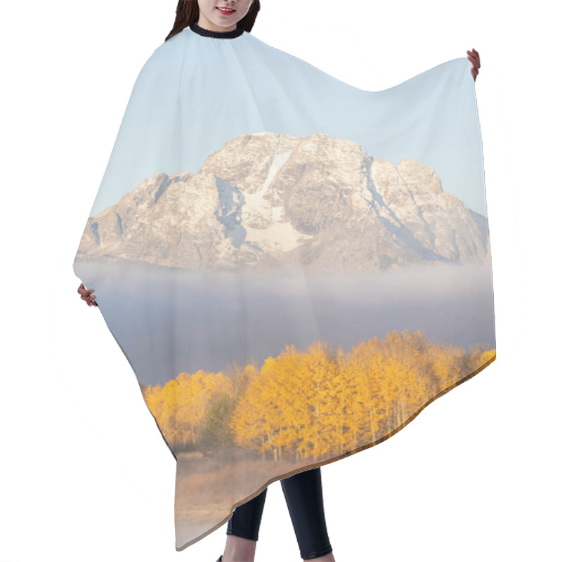 Personality  Sunrise At Oxbow Bend In Grand Teton National Park Hair Cutting Cape