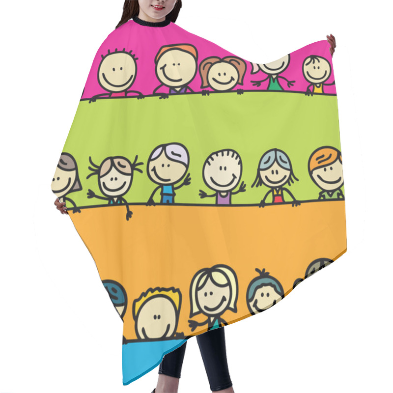 Personality  Kids Border Hair Cutting Cape