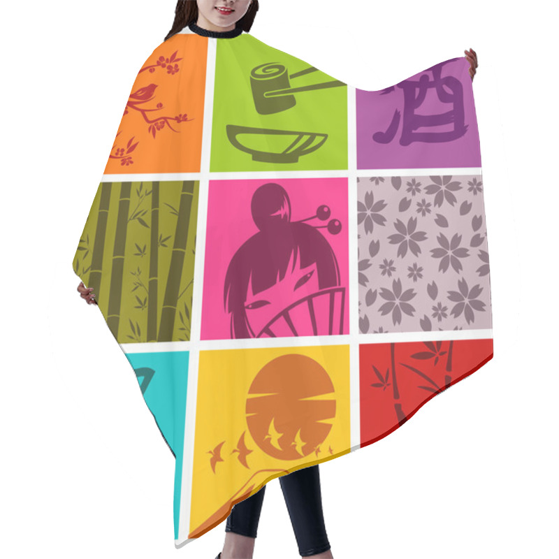 Personality  Japanese Elements Hair Cutting Cape