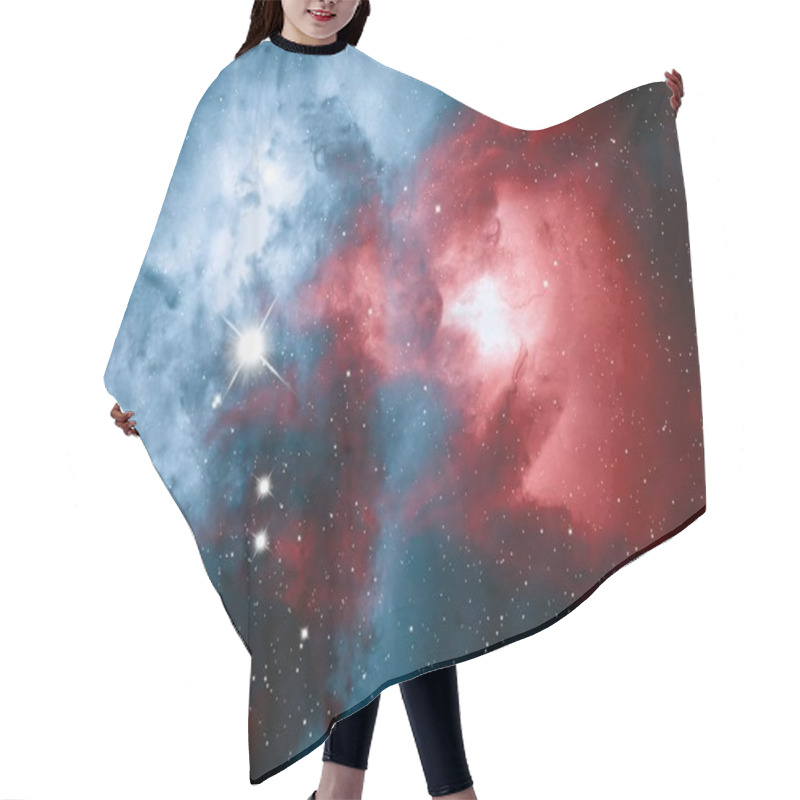 Personality  Beautiful Cosmos Background With Space Figures Hair Cutting Cape