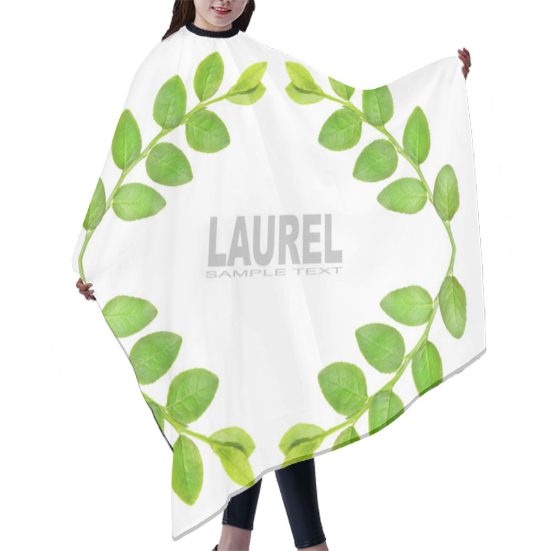 Personality  Laurel Wreath With Space For Text. Hair Cutting Cape