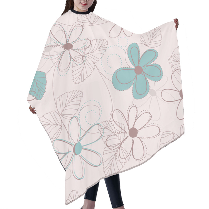 Personality  Flowers Hair Cutting Cape