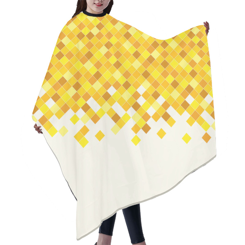 Personality  Abstract Rhombus Mosaic Background Hair Cutting Cape