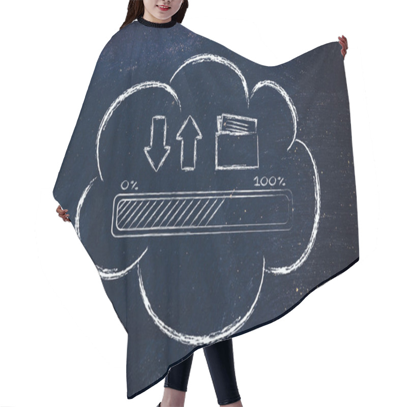 Personality  Cloud Computing Data Transfers Hair Cutting Cape