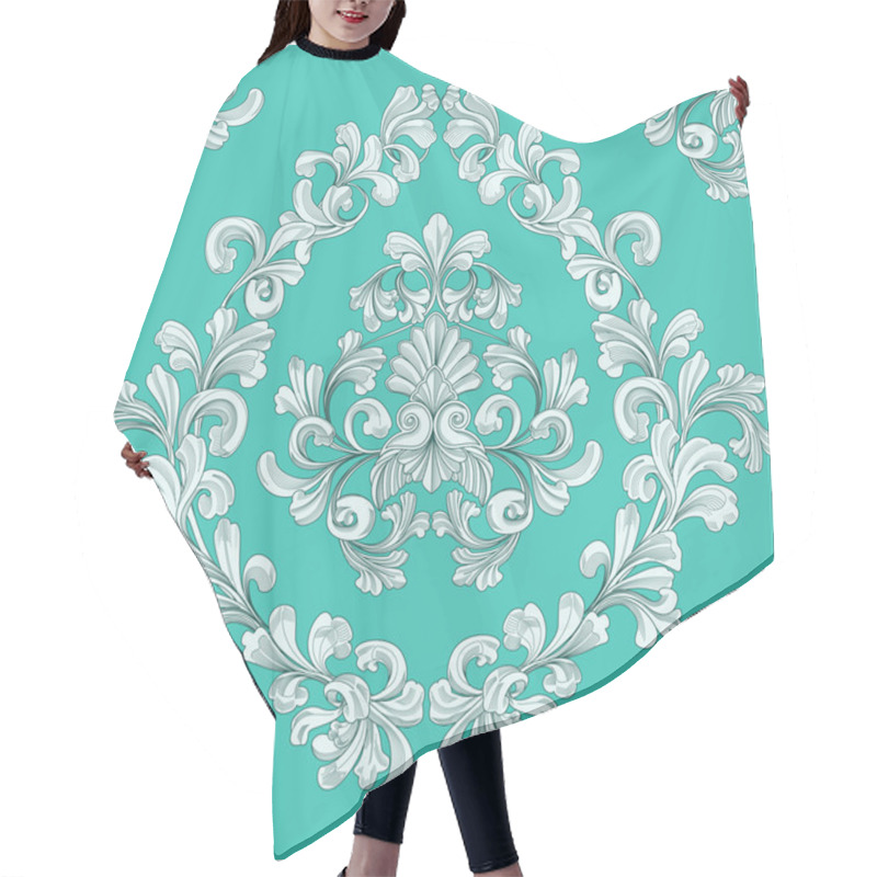 Personality  Seamless Tiling Floral Wallpaper Pattern Hair Cutting Cape