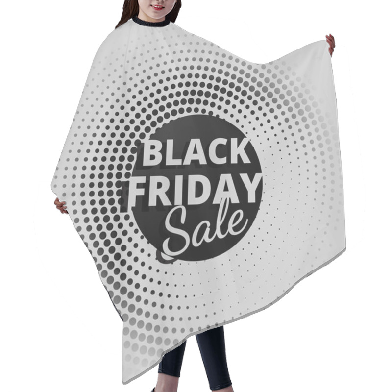 Personality  Black Friday Sale In Circular Dots Hair Cutting Cape