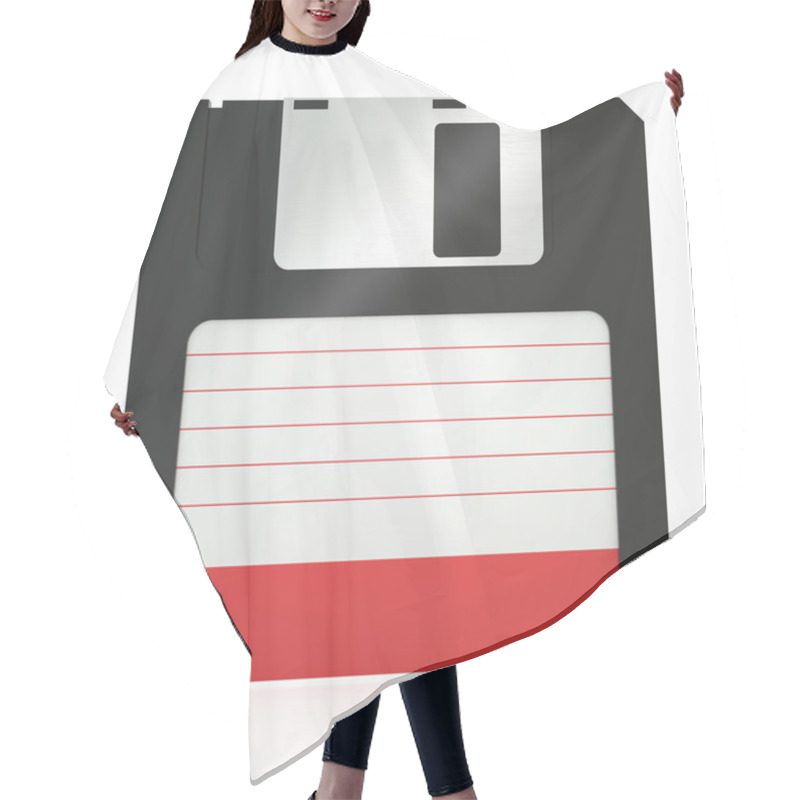 Personality  Old Floppy Disk Hair Cutting Cape