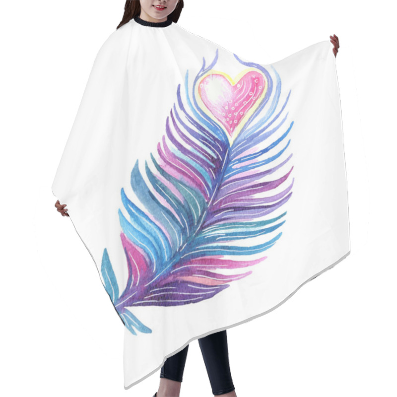 Personality  Ethnic Tribal Feather Hair Cutting Cape