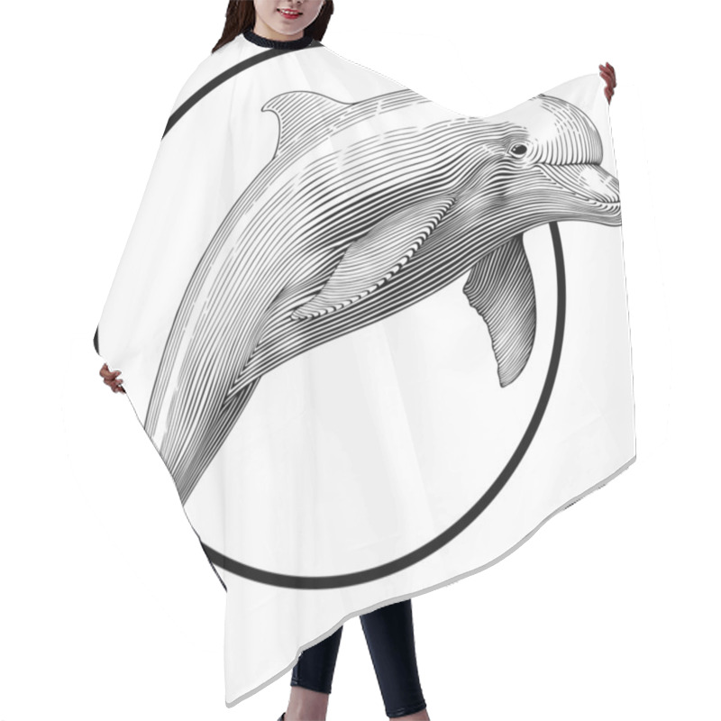 Personality  Dolphin Hair Cutting Cape