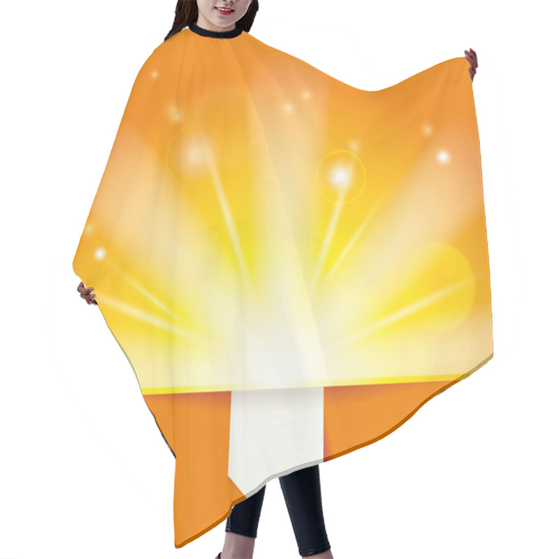 Personality  Sun Beams With Orange Yellow Blurred Hair Cutting Cape