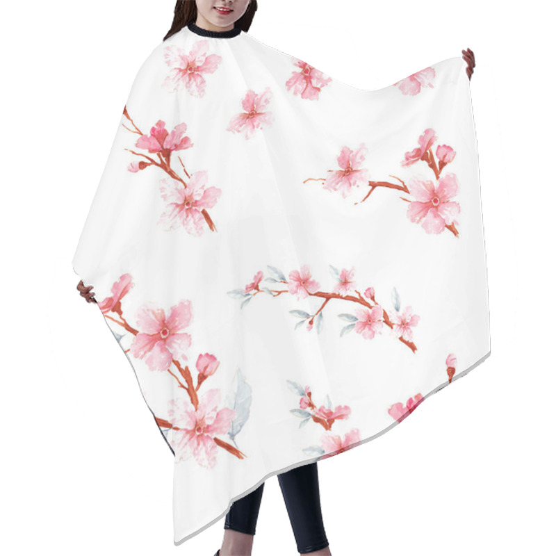 Personality  Pretty Sakura Blossom Set Hair Cutting Cape