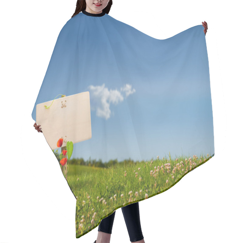 Personality  Green Sign - Eco Friendly Communication Hair Cutting Cape