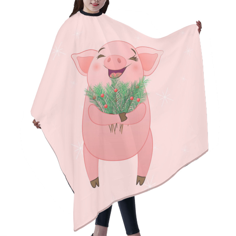 Personality  New Year Pig 2019 Hair Cutting Cape