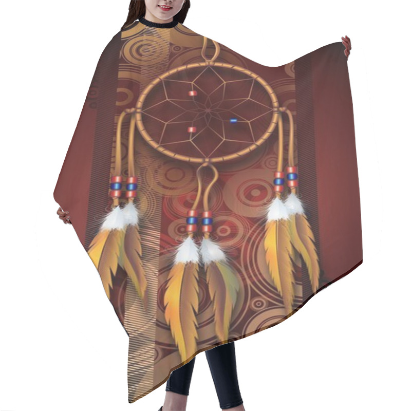 Personality  Native American Art Hair Cutting Cape