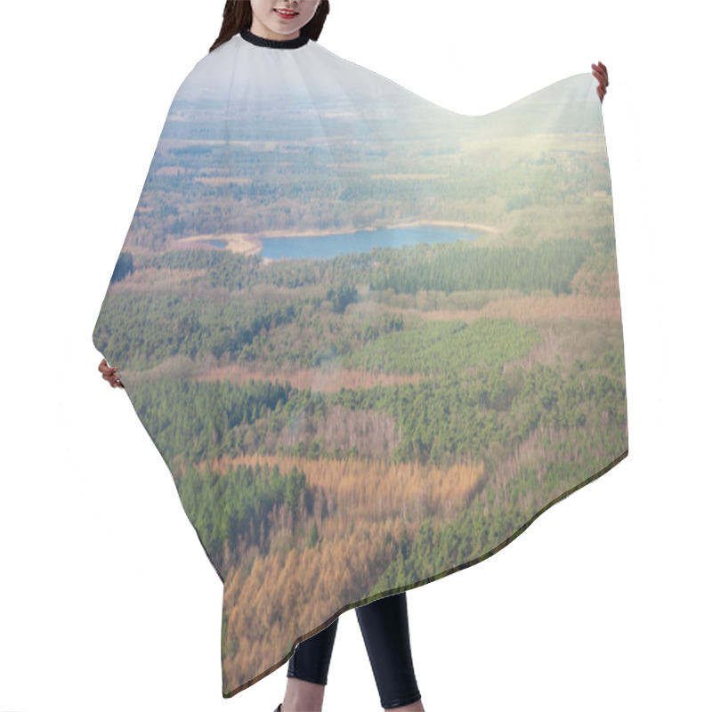 Personality  Forest And Lake Hair Cutting Cape