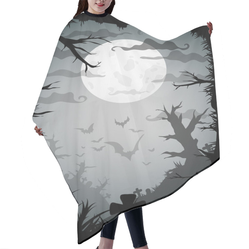 Personality  Halloween Hair Cutting Cape