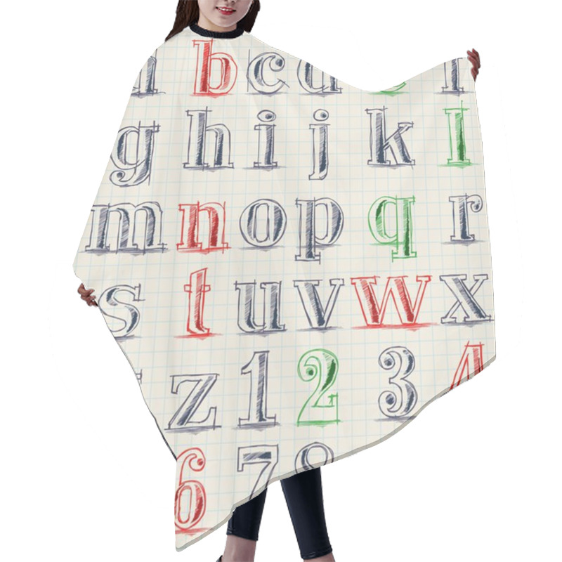 Personality  Alphabet Hair Cutting Cape